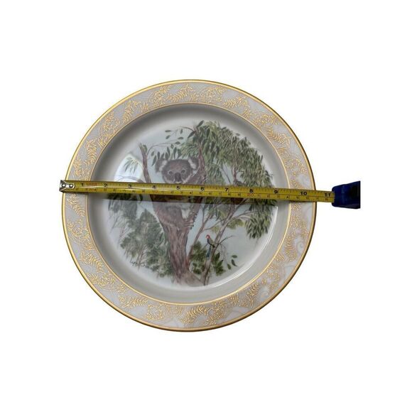LENOX Nature’s Nursery Koalas Collectors Edition Plate 24K Gold Paint Limited Is - Picture 6 of 8